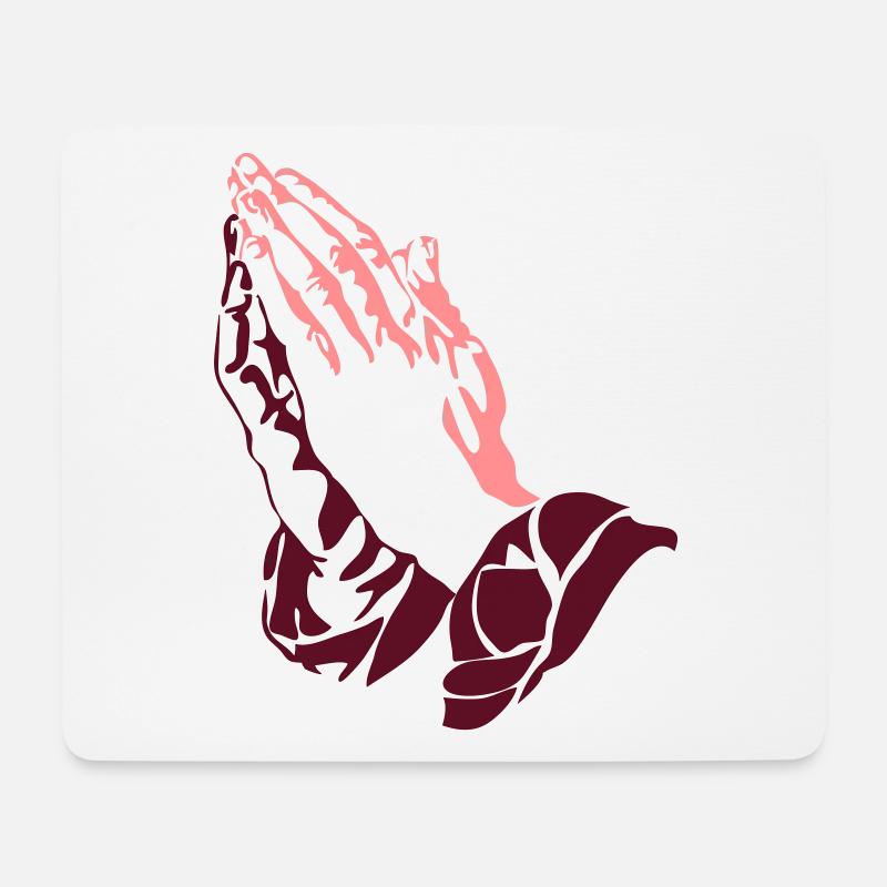 haende - Mouse Pad (horizontal) - white