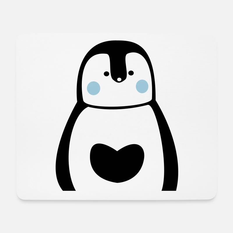 süßer Pinguin Pinguinliebhaber Pinguinfan Geschenk - Mousepad (Querformat) - Weiß
