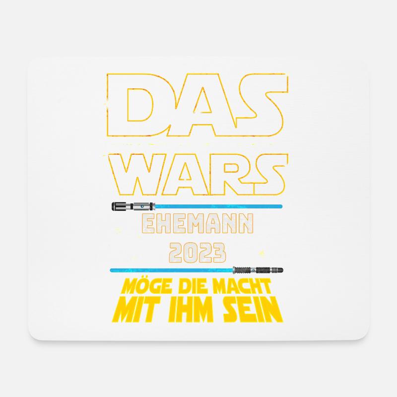 Das Wars Ehemann 2023 JGA Junggeselle Bräutigam - Mousepad (Querformat) - Weiß
