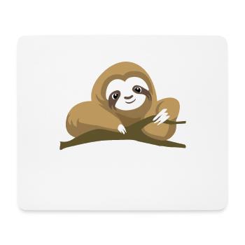 Hug sloth - Mouse Pad (horizontal) - white - Front