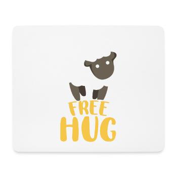 Hug Sheep - Mouse Pad (horizontal) - white - Front