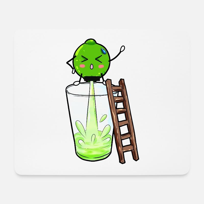 Lime pees lemonade - Mouse Pad (horizontal) - white