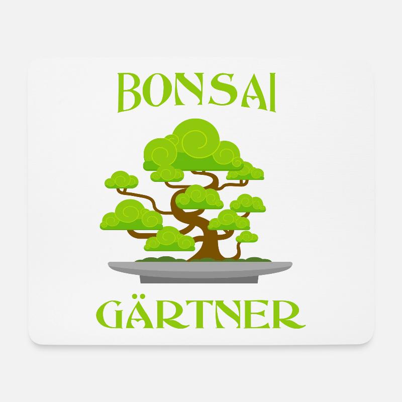Bonsai - Mousepad (Querformat) - Weiß