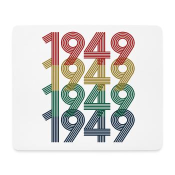 1949 75. Geburtstag Männer Frauen 75 Jahre alt Jahrgang - Mousepad (Querformat) - Weiß - Vorne