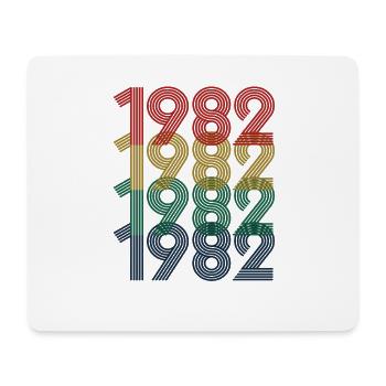 Cool Retro 1982, 40 Years Old, 40th Birthday Gift - Mouse Pad (horizontal) - white - Front