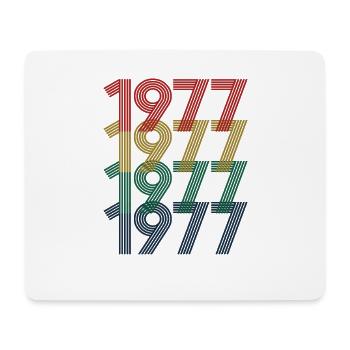 Cool Retro 1977, 45 Years Old, 45th Birthday Gift - Mouse Pad (horizontal) - white - Front