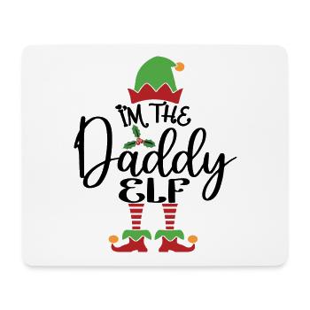 Papa Elf Niedliches lustiges passendes Weihnachtskostüm - Mousepad (Querformat) - Weiß - Vorne