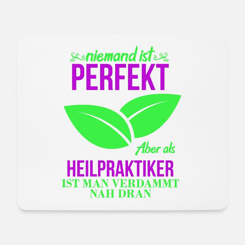 Heilpraktiker shirt • Perfekt • Geschenk - Mousepad (Querformat) - Weiß