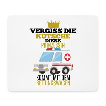 Rettungssanitäter Shirt Prinzessin Geschenk - Mousepad (Querformat) - Weiß - Vorne