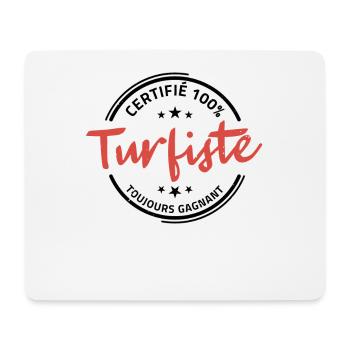 Turfiste humour cadeau parieur PMU drôle original - Tapis de souris (format paysage) - blanc - Devant