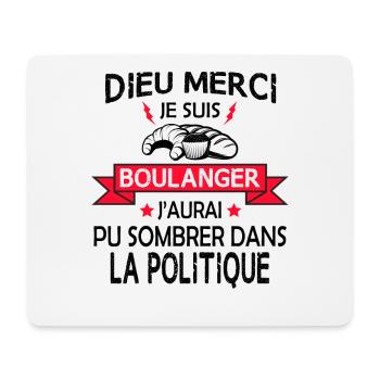 Métier boulanger cadeau humour artisan boulangerie - Tapis de souris (format paysage) - blanc - Devant
