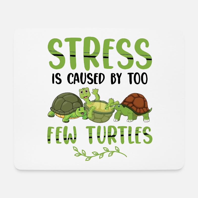 Schildkröten - Mousepad (Querformat) - Weiß