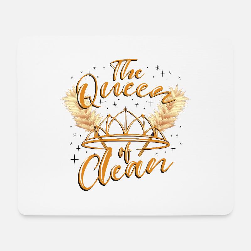 Queen Clean - Mouse Pad (horizontal) - white