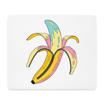 Bananen Pop Art - Mousepad (Querformat) - Weiß - Vorne