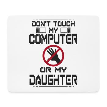 Computer Tochter - Mousepad (Querformat) - Weiß - Vorne