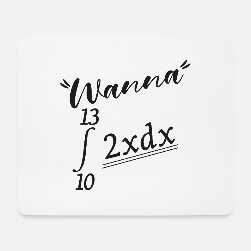 Wanna 69 Math - Mouse Pad (horizontal) - white