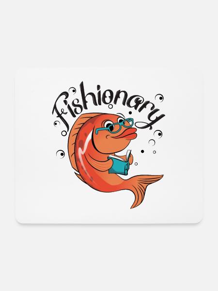 Fischerei - Mousepad (Querformat) - Weiß