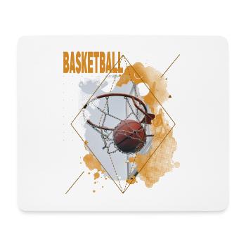 Basketball Basketballer Korb Dunking Sport Vintage - Mousepad (Querformat) - Weiß - Vorne