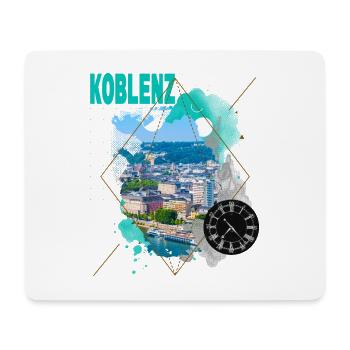 Koblenz Germany City Skyline Vintage Retro - Mouse Pad (horizontal) - white - Front