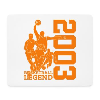 BASKETBALL LEGEND 2003 BASKETBALL 23RD BIRTHDAY - Mouse Pad (horizontal) - white - Front