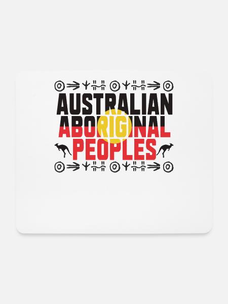 Australian Aboriginal - Mousepad (Querformat) - Weiß
