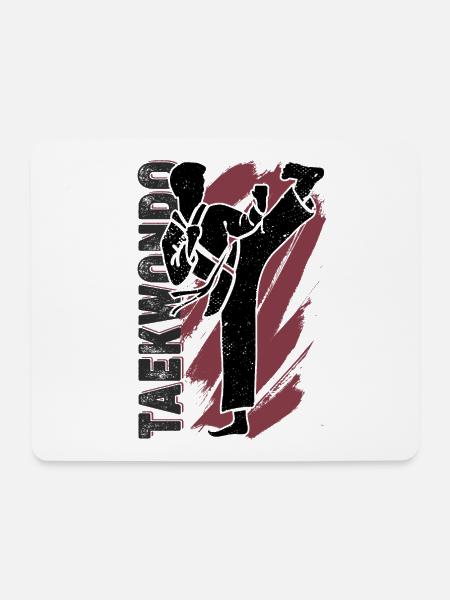 Taekwondo - Mousepad (Querformat) - Weiß