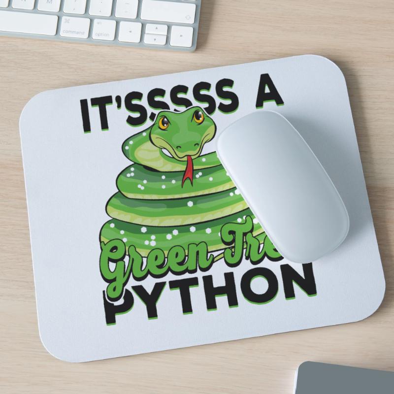 It'sssss a Green Tree Python Mouse Pad (horizontal)
