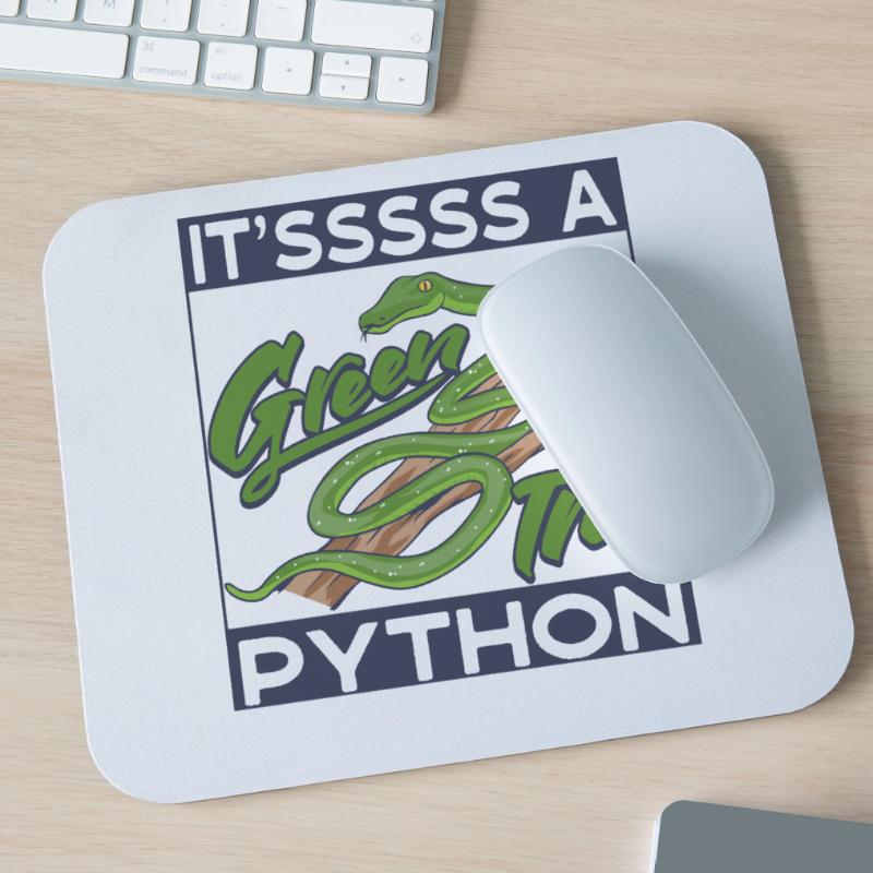 c’est un python arborescent vert Tapis de souris (format paysage)