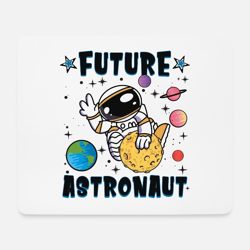 Künftiger Astronaut - Mousepad (Querformat) - Weiß