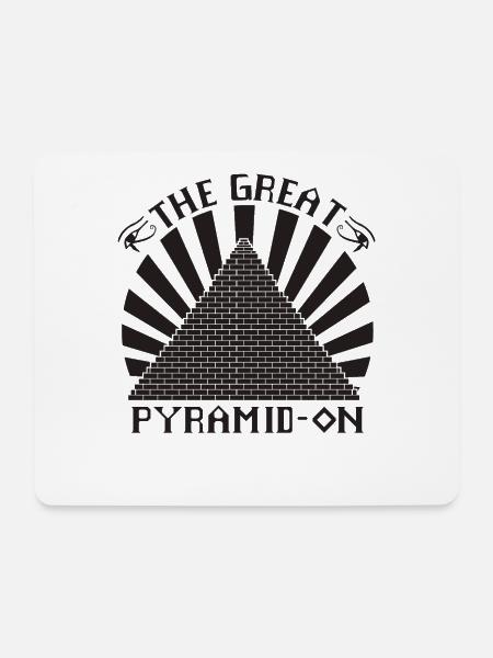 Die Große Pyramide - Mousepad (Querformat) - Weiß
