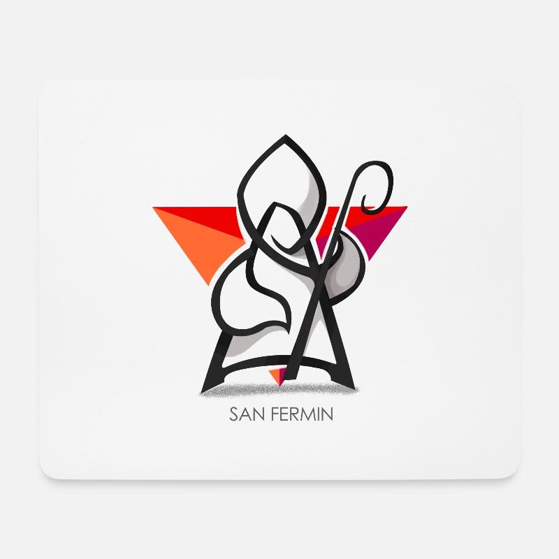 Sanfermin2 - Mouse Pad (horizontal) - white