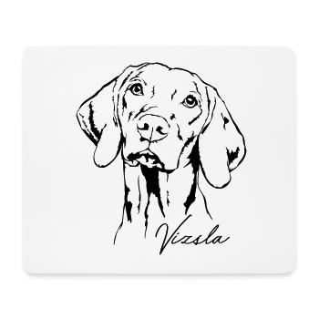 VIZSLA Wilsigns Jagdhund Jagdhunde Aufkleber - Mousepad (Querformat) - Weiß - Vorne