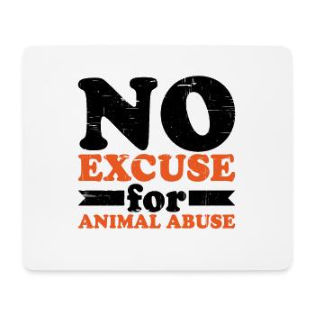 Aucune excuse pour la maltraitance des animaux 6 - Tapis de souris (format paysage) - blanc - Devant