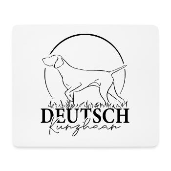Deutsch Kurzhaar Jagdhunde Hund Wilsigns - Mousepad (Querformat) - Weiß - Vorne