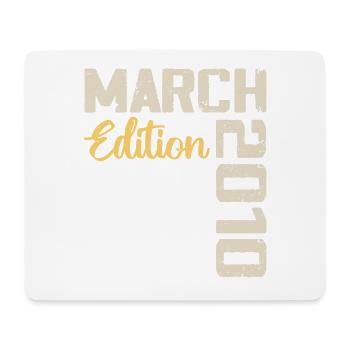 March 2010 Birthday Gift March 2010 - Mouse Pad (horizontal) - white - Front