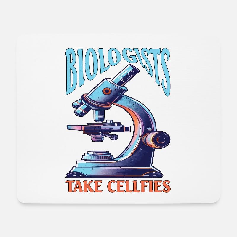 Biologists Take Cellfies - Mousepad (Querformat) - Weiß