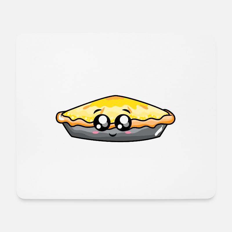 Köstlicher Apfelkuchen Cartoon - Mousepad (Querformat) - Weiß