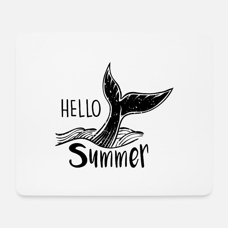 Sommer, Sonne, Beach, Urlaub, Geschenk - Mousepad (Querformat) - Weiß