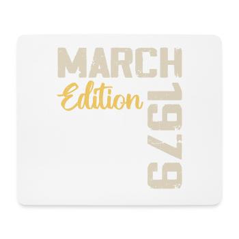 Mars 1979 Cadeau Anniversaire Mars 1979 - Tapis de souris (format paysage) - blanc - Devant