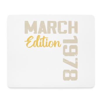 March 1978 Birthday Gift March 1978 - Mouse Pad (horizontal) - white - Front