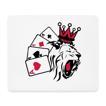 roi poker lion 1 - Tapis de souris (format paysage) - blanc - Devant
