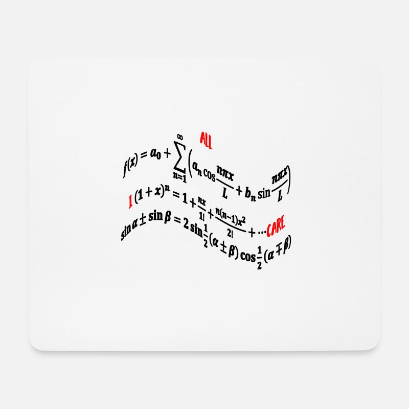 Math formulas - Mouse Pad (horizontal) - white