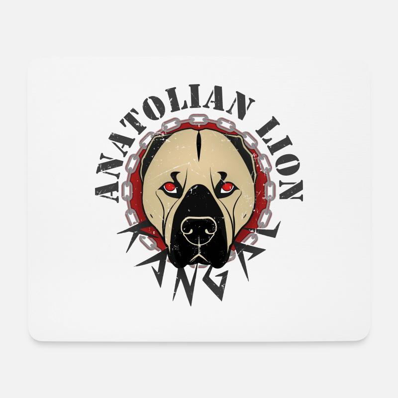 Kangal - Mousepad (Querformat) - Weiß
