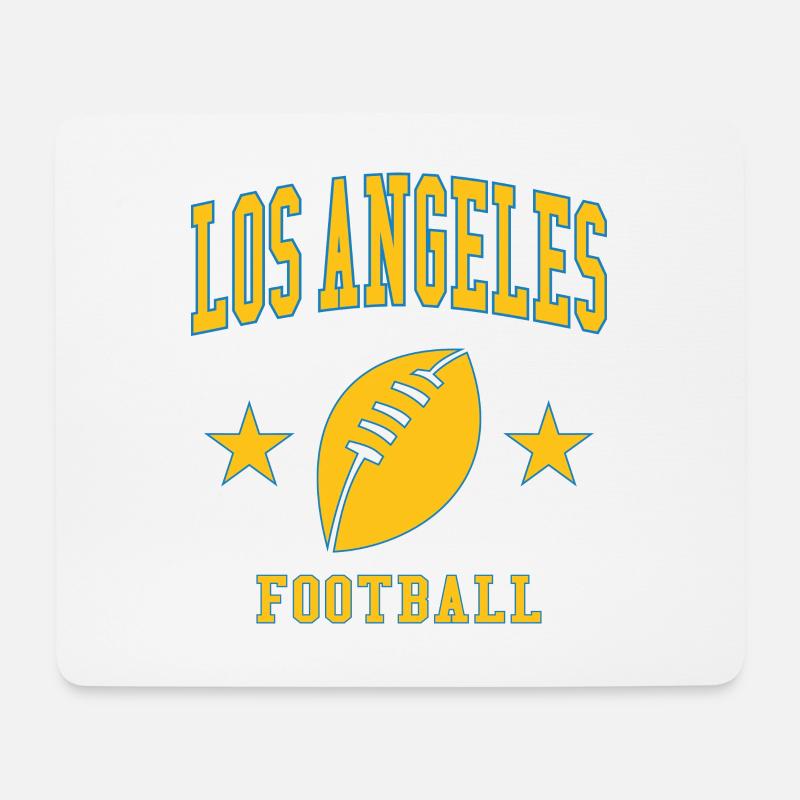 Los Angeles Football - Mousepad (Querformat) - Weiß