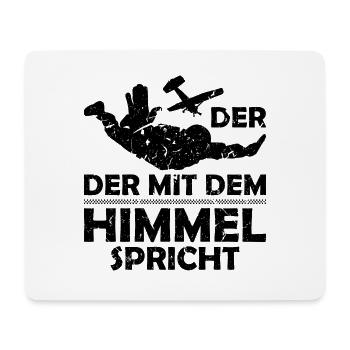 Der Mit Dem Himmel Spricht Fallschirmjäger - Mousepad (Querformat) - Weiß - Vorne
