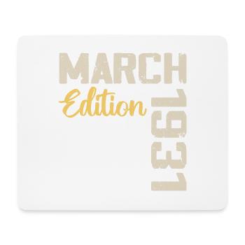 March 1931 Birthday Gift March 1931 - Mouse Pad (horizontal) - white - Front