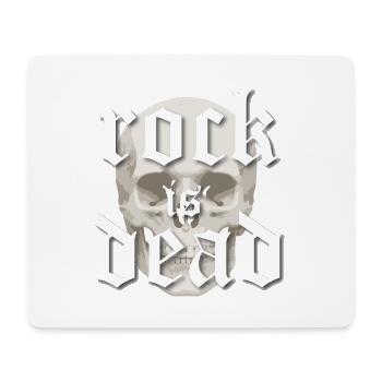 Rock Is Dead Skull Gothic - Mouse Pad (horizontal) - white - Front