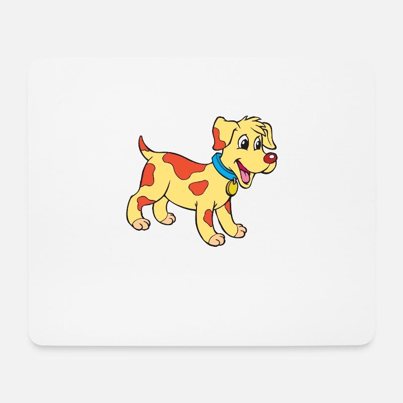 Hundewelpe - Mousepad (Querformat) - Weiß