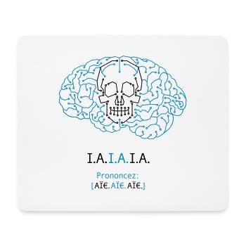 I.A. Ouch, ouch, ouch - Mouse Pad (horizontal) - white - Front