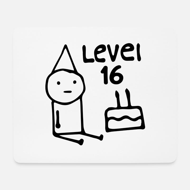16. Geburtstagsfeier 16 Jahre alt Geburtstag Teenager - Mousepad (Querformat) - Weiß